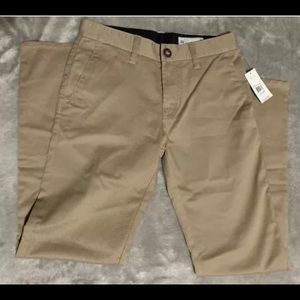 Volcom Frickin Modern Stret Boys 26 Khaki Pants